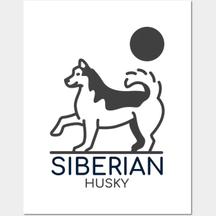 Siberian Husky / Husky Design / Dog lover / Husky Owner Gift Posters and Art